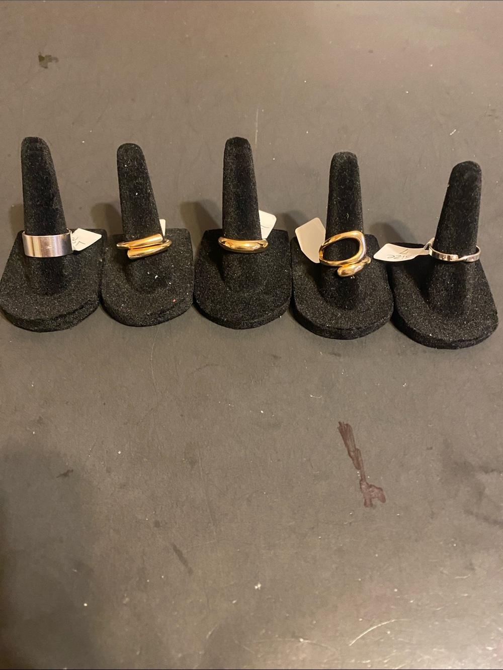 Fashion Jewelry Two-Tone Women's Ring Set in Gold and Silver